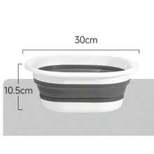 1pc Foldable Portable Foot Bath Basin, Plastic Foot Bath Bucket, Collapsible Foot Bath Basin, Foldable Laundry Basket, Space-Saving Storage Container, Travel Portable Foot Bath Basin, Foldable Massage Foot Bath Basin, Home Essentials Back To School Supplies - A - View 12