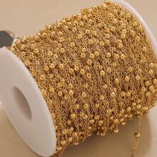 100cm/200cm Stainless Steel Ball Chain, Suitable For DIY Necklaces, Bracelets, Anklets And Other Jewelry, Handmade Beaded Chain Jewelry Making Chain - Beads Chains - View 2
