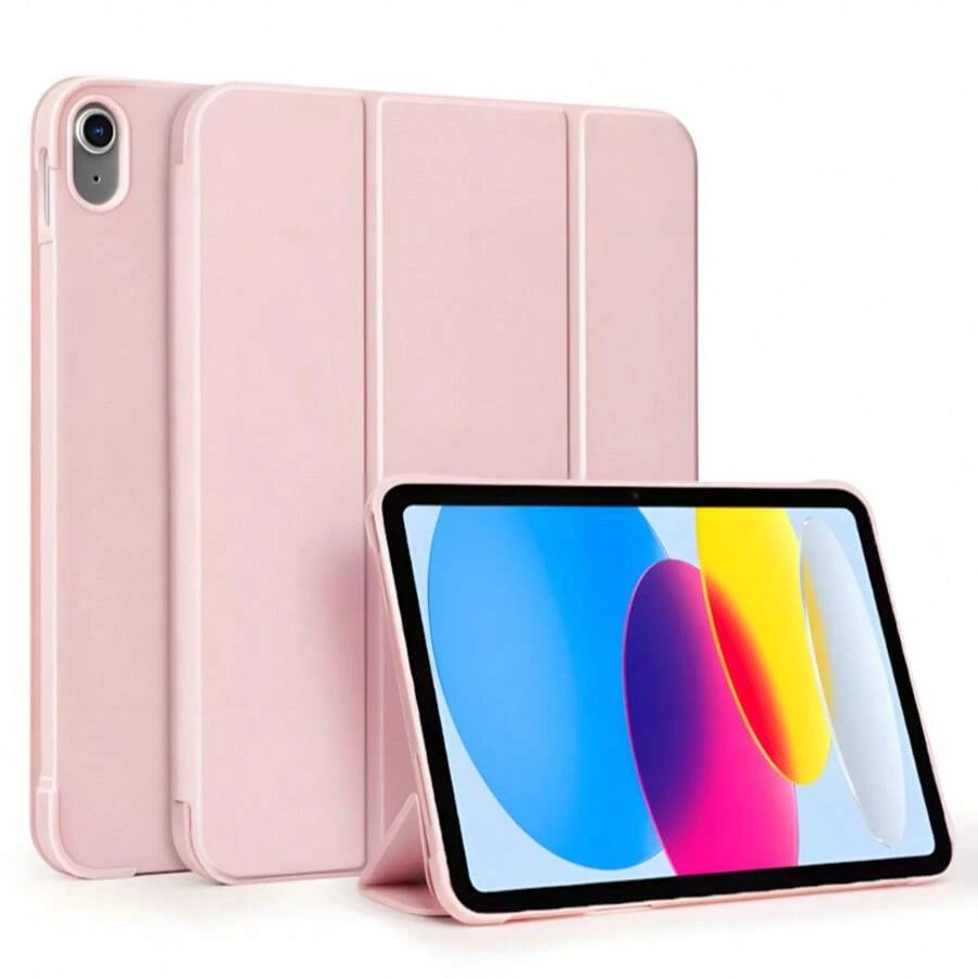 3-Fold 平板電腦保護殼,相容 iPad 11代、A16 保護殼,智慧休眠/喚醒,全方位防摔防震,時尚 PU 皮革,極簡純色保護殼,10代平板電腦保護殼,相容 Honor Pad X8A/X8b/X9 平板電腦保護殼,Matepad SE 11吋保護殼,Pad2 11吋平板電腦保護殼 - 粉色 - 查看 1