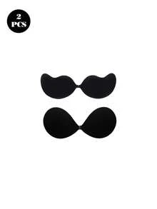 Invisible Adhesive Bra Combo Pack Round Cup + Mango Shape Dual-Effect Options, Thin Front-Closure Adhesive Bra, Suitable For Daily Commute, Date, Summer Outfit Matching - Multi-color - View 12