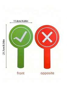 Joivida 30/20/10/6-Pack Double-Sided Handheld Answer Cards, "Correct" And "Incorrect" Signage, Handheld Voting Boards, Answer Boards, Suitable For Classroom Interactive Teaching Props, Etc. - Multicolor - View 10
