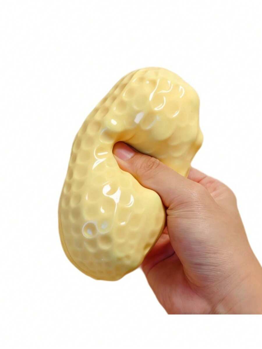 Juguete antiestrés de cacahuete realista para apretar, juguete de comida para aliviar el estrés, dispositivo antiestrés de cacahuete con rebote lento para apretar