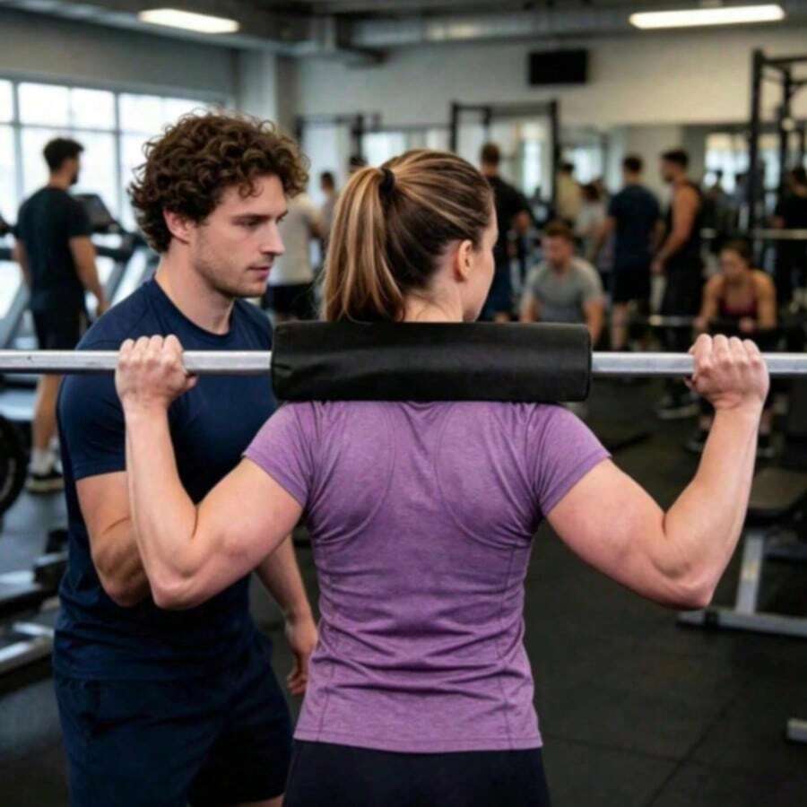 1pc Barbell Squat Pad, Squat, Front Squat, Hip Thrust Neck & Shoulder Protection Pad, Comfortable Shoulder Support, Enhance Gym Workout & Strength Training Effect - A - View 1