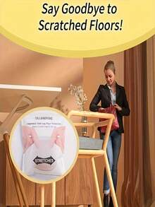 20pcs Anti-Slip Chair Leg Caps, With Felt Lining, Transparent Silicone Floor Protectors, Suitable For Restaurant, Hotel, Cafe, Bedroom, Living Room, Etc., Anti-Slip And Quiet, Please Refer To Size Chart To Choose According To Your Needs - Multiple Styles - View 5