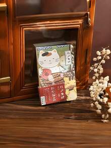 Japanese Cute Cat Pocket Notebook, Stray Cat Hand-Drawn Illustration Hardcover Journal, 80 Pages Hot Melt Binding Portable Planner, Student Drawing Schedule Memo, Artistic Fresh Creative Holiday Gift - A - View 12