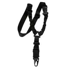 Eslinga de un solo punto multifuncional para entusiastas militares, correa de hombro ajustable con absorción de impactos, eslinga táctica de ajuste rápido con diseño de absorción de impactos, cordón multifuncional para entrenamiento de tiro al aire libre - Multicolor - Ver 5