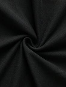 Men's Faux Two-Piece Long Sleeve T-Shirt, Layered Casual Top - Black - View 8