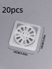 50/30/20/10/1pc Bathroom Bathtub Hair Catcher Drain Filter - Easy To Use, Drain Filter Sticker, Disposable Drain Cover, Suitable For Shower, Sink And Laundry Room, Easy To Stick, Hair Catcher Drain Cover, Disposable Drain Filter - Multicolor - View 14