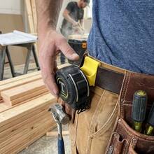 2pcs Tool And Tape Measure Belt/Pocket Clip, Portable Hanging Leather Waist Belt Clip Tool Organizer. Suitable For Drill, Impact Drill, Nails, Tape Measure Portable Tools. Fits Up To 2-Inch Tool Belt Tape Measure - 2 Packs - View 3