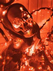 1PC 30/50/70 Lights 3/5/7m Halloween LED String Light Suitable For Halloween, Party, Festival, Haunted House Decoration, Room, Bedroom Decoration - Copper Wire String Lights - View 2