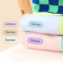 Custom Back To School Stiker Label Baju DTF NamaAnak Karakter Laki Laki Perempuan - Multicolor - View 6