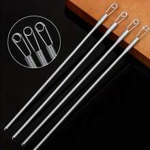 6pcs Durable Elastic Threader With Loop Hook, Flexible Sewing Tool For Knitting And Quilting, Convenient For Threading Elastic Band Into Pants, Sweatshirts, Hats, Suitable For Beginners And Experts - Multiple Styles - View 4