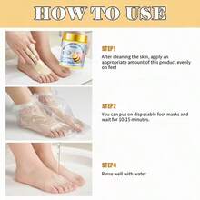Rozino 100g Honey & Ginger Foot Cream, Nourishing Formula For Long-Lasting Hydration And Moisture, Softens Rough Skin For Smooth And Delicate Feet, Suitable For Hands And Feet, Large Capacity For Home Care - Honey - View 5