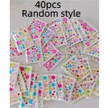 30pcs 3D Gem Stickers - Self-Adhesive Acrylic Gem Heart Stickers ...