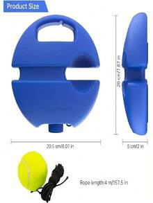 1 Set Alat Latihan Tenis - Cocok Untuk Pemula - Tingkatkan Keterampilan Tenis Anda Kapan Saja, Di Mana Saja - Biru - View 6