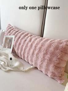 1 pieza Funda de almohada de peluche con burbujas de largo Body sin relleno, lavable a máquina, color rosa JCRA - Rosa Roja - Ver 1