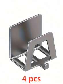 2pcs Stainless Steel Wall Hooks, Easy Installation, Multi-Functional Storage, Suitable For Kitchen, Bedroom And Bathroom. Modern Practical Hooks With Strong Adhesive Backing. - Multiple Styles and Colors - View 17