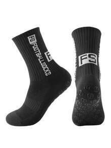 1/3/4/10 Pairs FS Pattern Football Socks, Shock-Absorbing Comfortable Durable Sports Socks, Suitable For Outdoor Fitness Basketball - Multicolor - View 9
