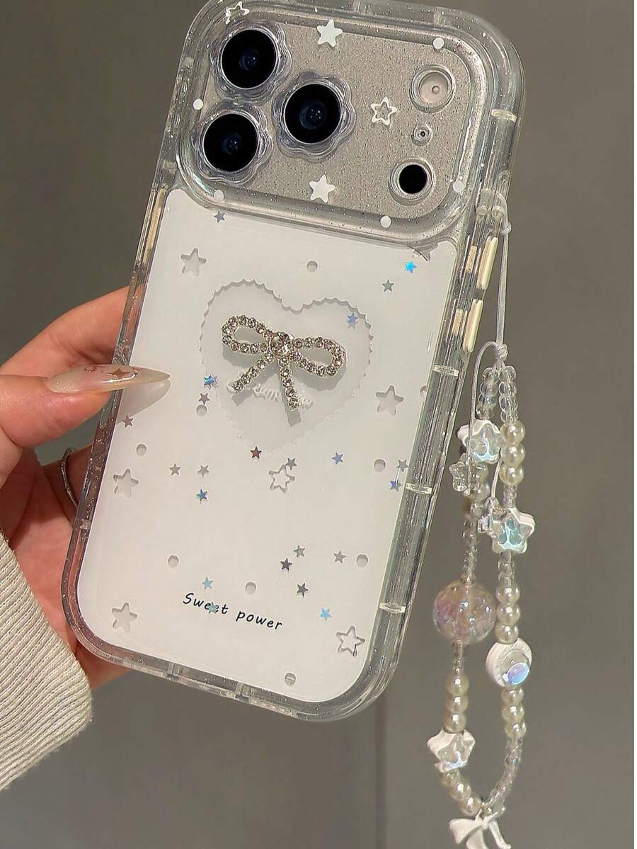 Premium Dopamine Colorful Rhinestone Phone Case Compatible With Apple 16 Pro Max, New 15, 16 Protective Cover, Niche Women's Style, Full Coverage Anti-Drop, Transparent Shell For IPhone 13, 14, 15 Pro, 18, 18 Pro Max