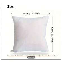 H&R Cushion Inner Pads Pack Of 4 White Bounce Back 18x18 Cushion Inserts 45x45 Cm Hollow Virgin Fiber Fillers For Decorative Scatters In Bed Sofa Outdoor With Stuffing - White - View 4