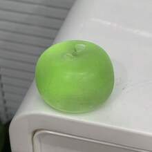 Tachimi 1pc Crystal Apple, Soft Color, Thin Skin Soft Texture, Crispy Elastic Soft Chewy, Can Be Used As Stress Ball Or Tactile Apple, Suitable For Office Desk, Premium Office Gift, Mini Brands Random Shipment - Multicolor - View 8