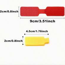 10pcs Random Mixed Color Reusable Cable Labels - Data Cable Labels Hook And Loop Writable Cable Labels Nylon Colored Marker Labels For Data Cables/Charger Cables, Color Coded Organization, Suitable For Office, Home Cable Management - Multicolor - View 9