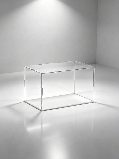 Transparent Acrylic Collectible & Action Figure Display Box, Dust-Proof Display Case With Black Base (Multiple Sizes), Toy Storage Organizer, Home Decor, Desktop Accessory & Room Decoration, Ideal Gift For Men