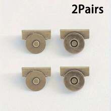 2/5/8/10/12/15Pairs Magnetic Alloy Snap Clasps, 4 Colors - Seamless Closure For Handbags And Garments - DY Craft Accessories - A - View 13