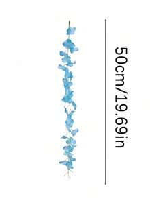 20/1 Stück künstliche blaue Glyzinie, hängende künstliche Glyzinienranken, künstliche Blumen für den Außenbereich, Heimdekoration, Feiertagsdekoration, Blumenrankendekoration, Außendekoration, Gartendekoration, Hochzeitsdekoration, Party, Gartenparty, vielfältige Innen- und Außendekoration, geeignet für alle Jahreszeiten - Babyblau - Übersicht 8