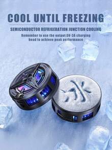 2026 Newest Phone Cooler, Plug-In Cooler, Magnetic Back Clip 2-In-1 Design, Adopts New 7-Layer Semiconductor Cooling Panel, Specifically Designed For Mobile Gaming, More Even Heat Dissipation, Extremely Fast Cooling Speed; - Multicolor - View 9