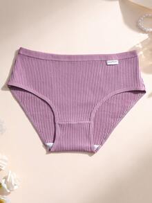 8件組女款羅紋棉內褲 性感低腰女士三角褲 舒適運動內衣 - 彩色 - 查看 3