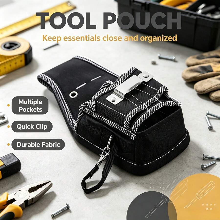 Multi-Functional Electrician Maintenance Tool Waist Pack, Portable Waist Design. Made Of High-Quality Wear-Resistant Oxford Cloth With Multiple Classified Storage Tanks. - Multicolor - View 1