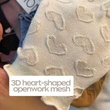 5 Pairs Women's Spring Summer Autumn Ruffle Edge, Heart Hollow Mesh, Breathable Low-Cut Versatile Short Socks (Random Color) - Multicolor - View 5