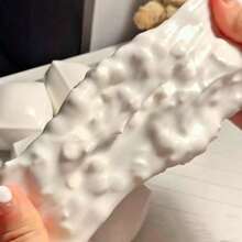 somoving 1個可愛手作白色豆腐方塊慢回彈紓壓玩具,柔軟慢回彈仿真食物,適合3歲以上,創意生日派對禮物 - 彩色 - 查看 2