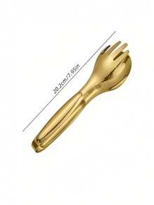 1/2/3pcs Thickened Stainless Steel Finger-Shaped Food Tongs, Designed For Searing Steak And Grilling, Buffet BBQ Food Clips - Gold - View 5