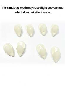 Vampire Fangs, Realistic Halloween Vampire Accessories, Halloween Fake Teeth, Unisex Vampire Costume Props, Halloween Party Makeup Outfit Decoration, Vampire Fangs, Simulated Halloween Vampire Accessories, Halloween Fake Teeth, Unisex Vampire Costume Props, Halloween Party Makeup Costume Small Gifts, Simulated Vampire Zombie Fangs, No Gum Damage, Reusable, Scary Style, Women's Halloween Party Costume Props - Multicolor - View 12
