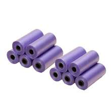 1/10 Rolls (150pcs) Solid Color Pet Waste Bags, Suitable For Cat And Dog Feces, Cleaning And Hygiene Supplies Pet Garbage Bags, Continuous Roll Dog Poop Bags, Multi-Color Cat And Dog Scoop Feces Bags - Multicolor - View 7