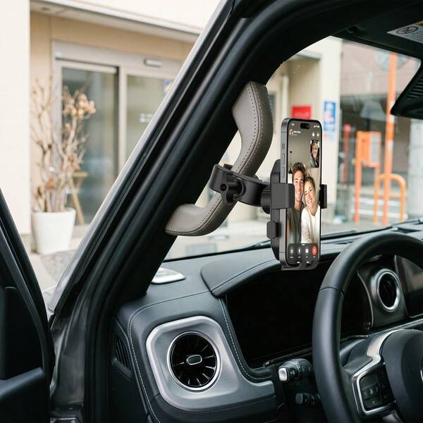 Universal Car/Truck/Forklift Phone Holder, Triangle Stable Anti-Vibration Anti-Shake Navigation Mount