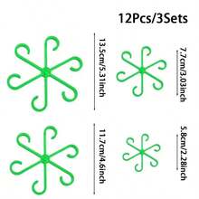 1set/2/3/6sets Climbing Plant Support Rack, Sturdy Plant Fixing Clips, Flower Stem Storage Rack, Multi-Functional, Durable And Aesthetic. - Multicolor - View 14
