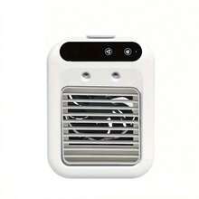 Mini Air Conditioner Fan USB Rechargeable Portable Desktop Cooling Device, Suitable For Home, Office Or Dorm Use, Camping Outdoor Summer Cooling Fan, Cooling Device To Relieve Heat, Battery Capacity: 1800mAh - Multicolor - View 13