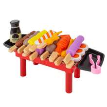 Conjunto de Churrasco Divertido para Crianças, Casa de Brinquedo de Churrasco, Grelha, Carne, Espetos, Brinquedo de Simulação para Meninos & Meninas - Multicolorido - Visão 11