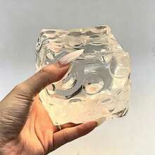 1pc Random Color Transparent Honey Squeeze Cheese Stress Relief Toy, Soft Touch, Slow Rebound, Soft And Chewy Texture, Perfect For Holidays, Birthday Gifts, Halloween, Thanksgiving, Christmas, Labor Day, Back To School, Party Gifts Squishy, Crunchy Squish, Crunchy Butter Squish, Squeeze, Slushy Ball, Squishy Stress Toy, Dumpling Squish, Toys For Women, School Supplies, Btsarmy - Multicolor - View 6