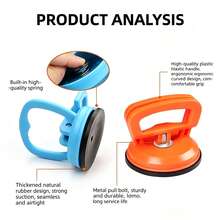 For Car Dent Glass Suction Removal Tool Car Repair Tool Body Repair Puller Black/Orange Suction Cup Remove Dents Puller - Orange - View 9