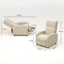 Massage Chair - 크림 화이트 + 폴리에스터 - 보기 2