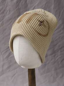 1pc Women's Fashion Y2K Jacquard Knit Hat, Warm And Suitable For Autumn/Winter Casual Wear, Gift For Friends - A - View 9