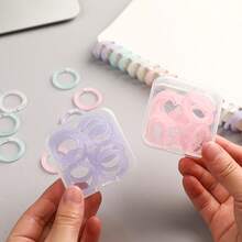 20pcs/Box Colorful Loose Leaf Binder Rings, Detachable Binding Rings, Plastic Perforated File Rings, Used For Binding Reports And Documents, Notebooks, Back To School, School Supplies, Back To School, School, School Supplies, School Supplies - A - View 9
