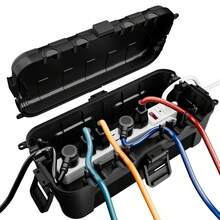 1pc Outdoor Junction Box With Detachable Cover, Extension Cord Safety Protection Cover, Power Strip Protector, Timer Socket Plug - Black - View 7