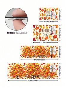 1/2件裝 Hello, Autumn 感恩節楓葉圖案復古矽藻土地墊，超吸水防滑快乾，適用浴室、廚房與餐廳，可機洗，居家裝飾與浴室地墊禮物 - 彩色 - 查看 6