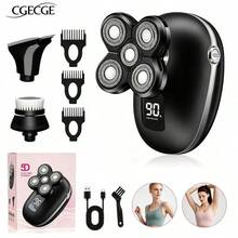 CGECGE Electric Shaver, Electric Bald Head Shaver, Rotary Shaver, IPX6 Waterproof, Wet And Dry Use, Easy To Clean, Contour To The Face, Floating Head, Screen Display, Type-C Charging, Underarm, Leg, Arm, Body Hair Removal Tool, Holiday Gift. - 黑色套裝 - 查看 2