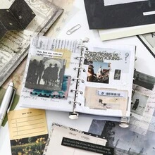 Buku Bahan Gaya Retro Amerika, Kertas Bahan Kenangan Nostalgia Senja, Perlengkapan Scrapbook, Perlengkapan Pembuatan Buku Album Kartu, Buku Harian, Set Lengkap Bahan Kolase Latar Belakang Perencana - Buku Materi Senja - View 8